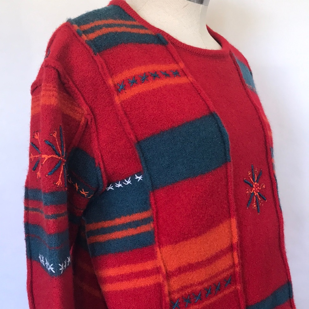 Vintage Orvis women’s 100% wool snowflake sweater